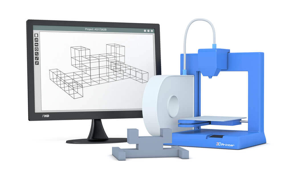 3d printer with a computer monitor