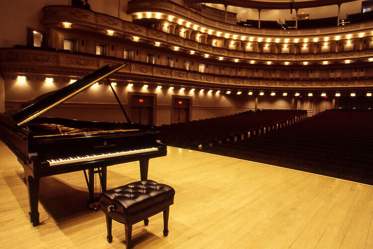 Steinway Piano at Carnegie Hall, NYC